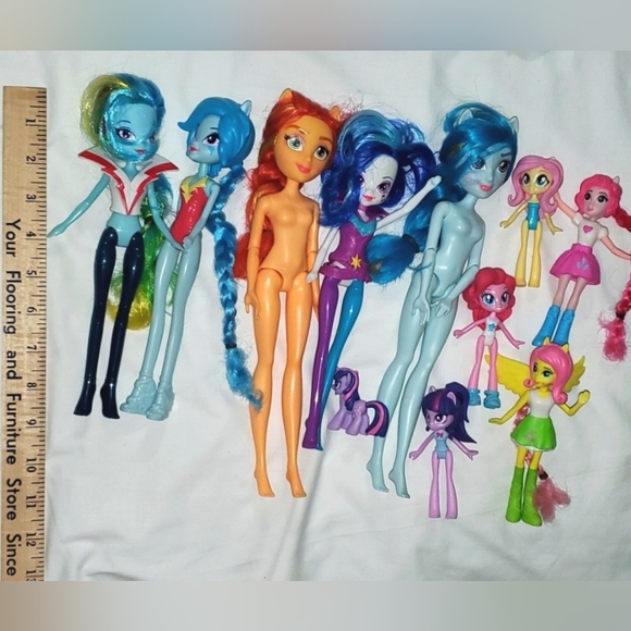 : Lot of 10 pre-owned my Little Pony poniesEquestrian girlsdolls READ